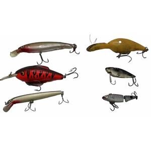 Vintage Lure Lot 6 Mix Of Brands Cordell And Others Crankbait